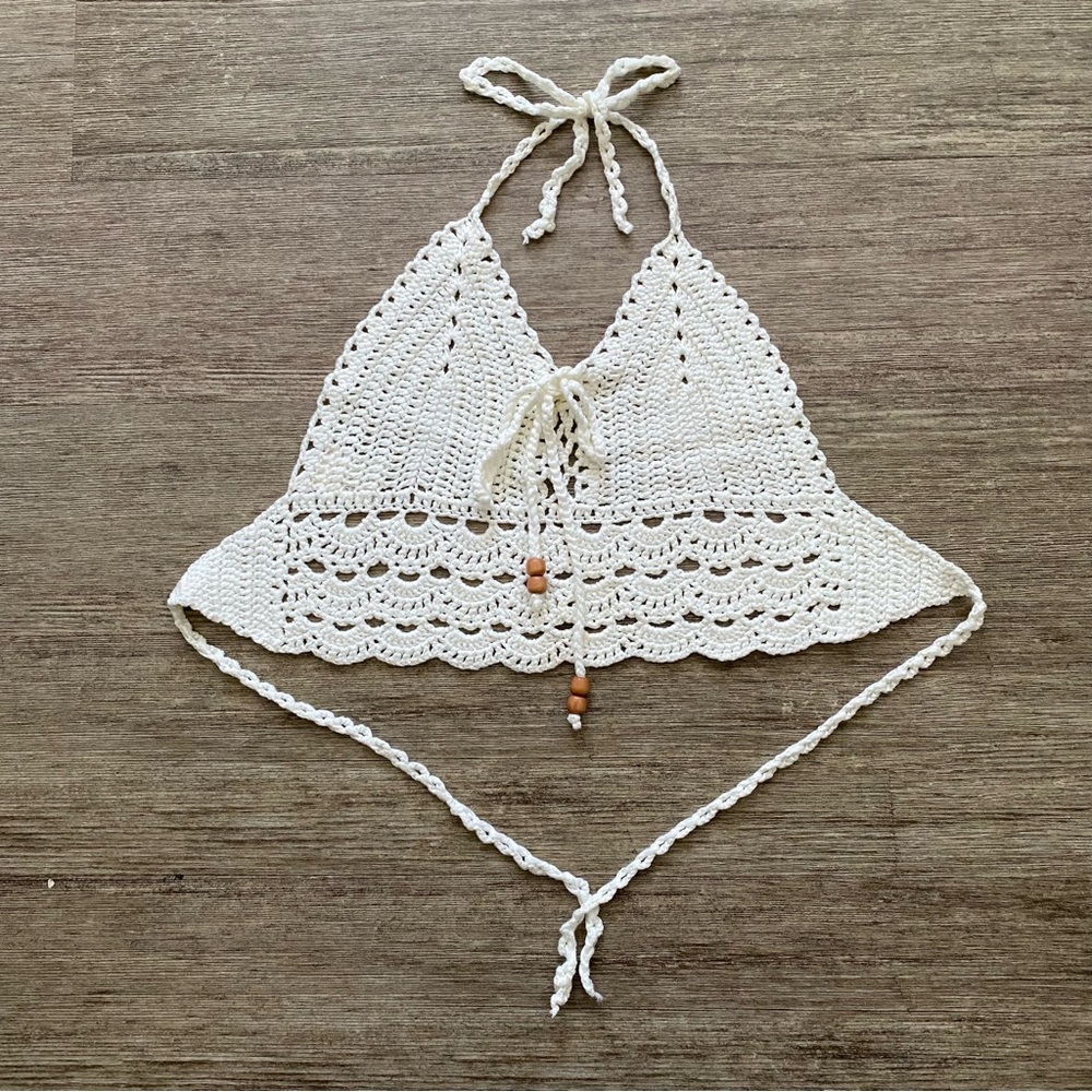 SHEIN Crochet Top in White